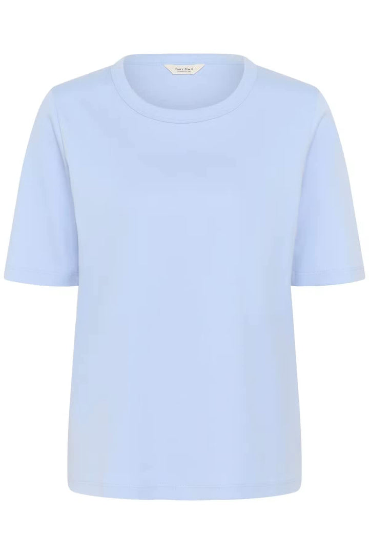 Vue de face T-shirt Part Two femme blanc avec poche avant - Valérie Simon