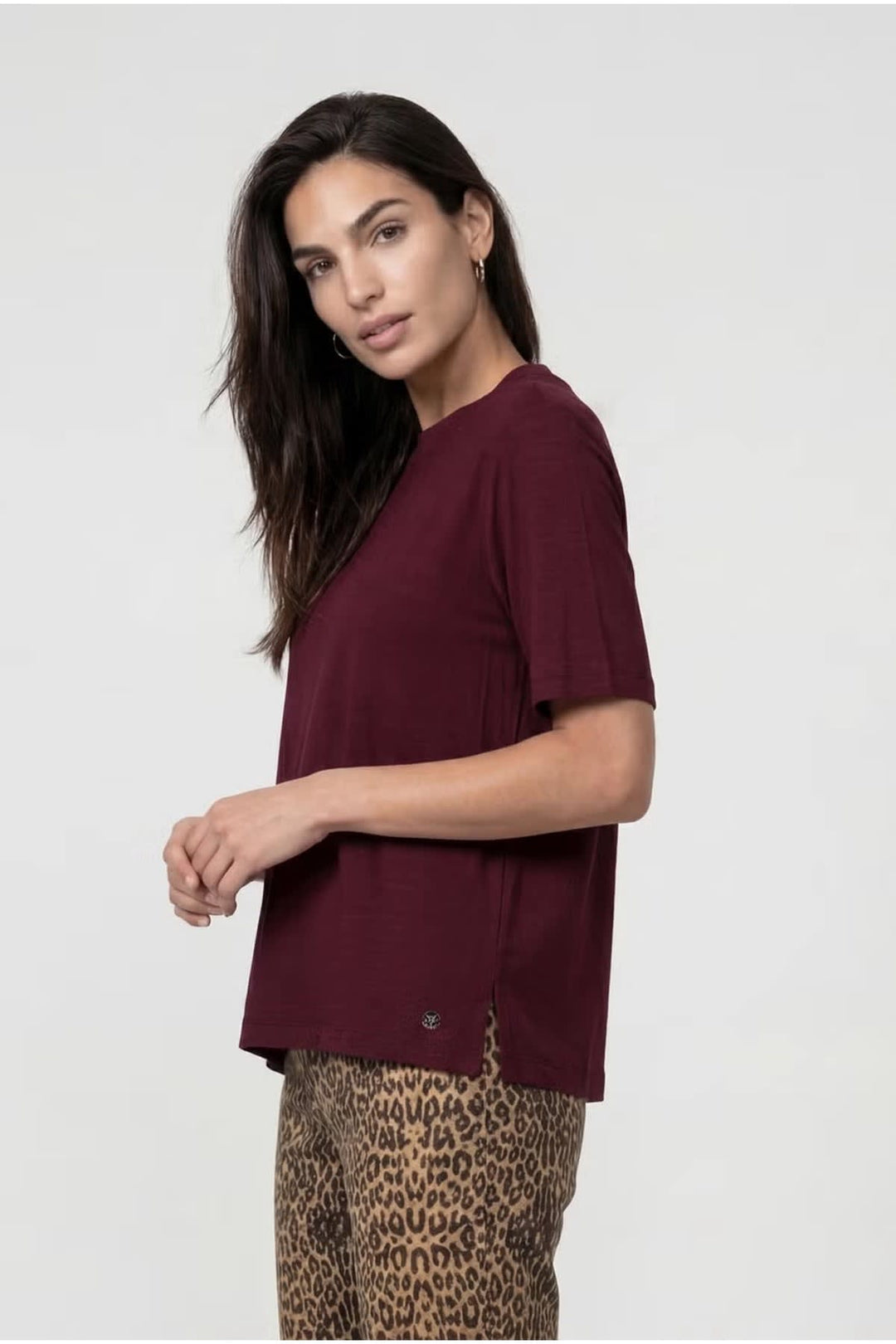 T-shirt fluide à manches courtes pour femme Monari