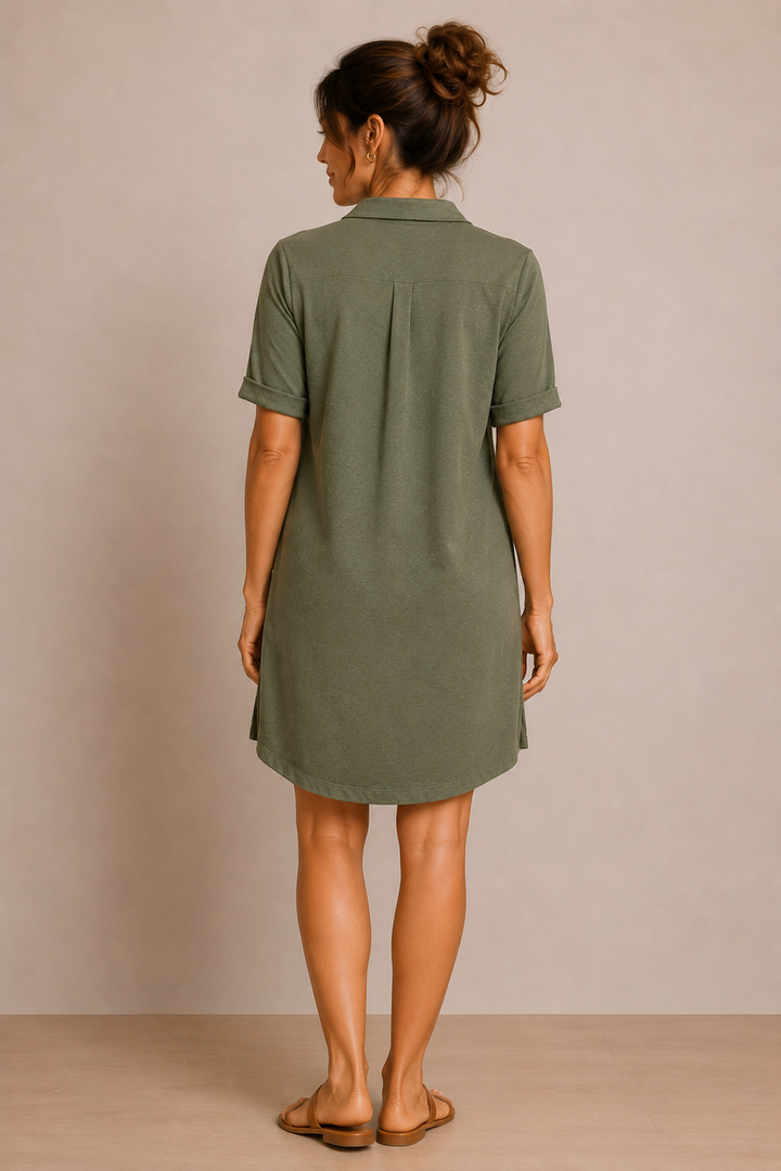 Casual shirt dress