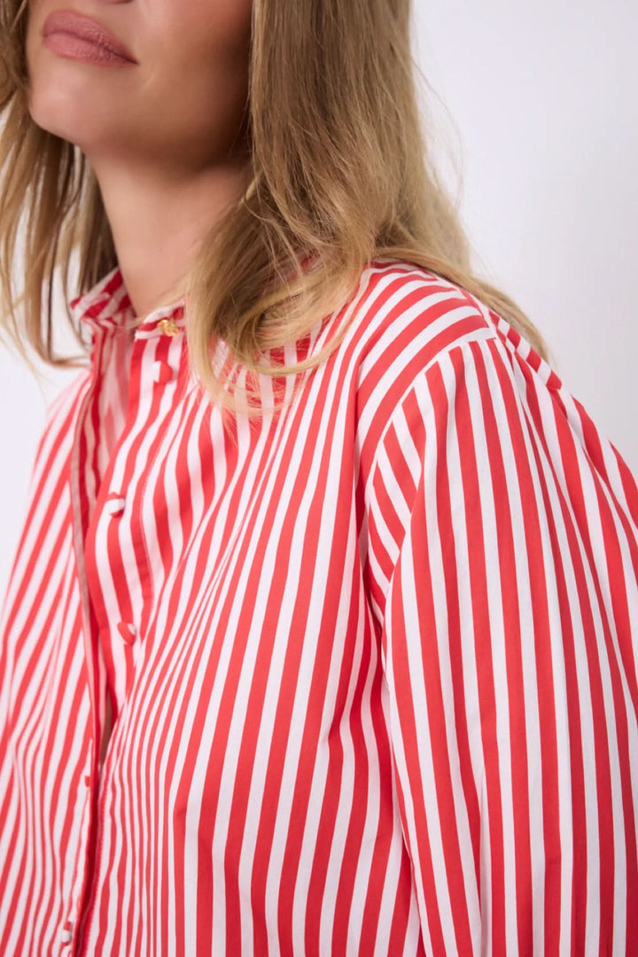 Althea Classic Flowy Striped Shirt Fit