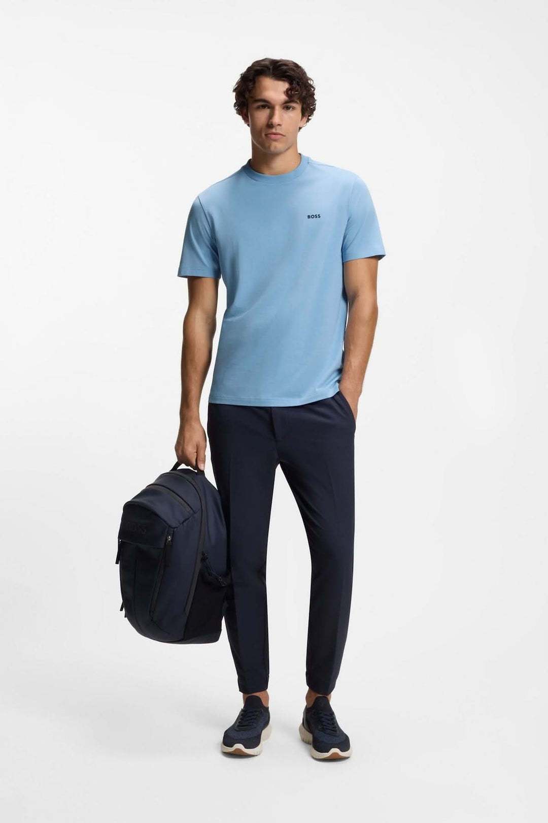 T-shirt en coton extensible avec logo