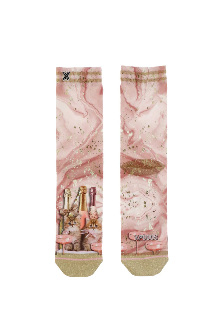 Pink champagne socks