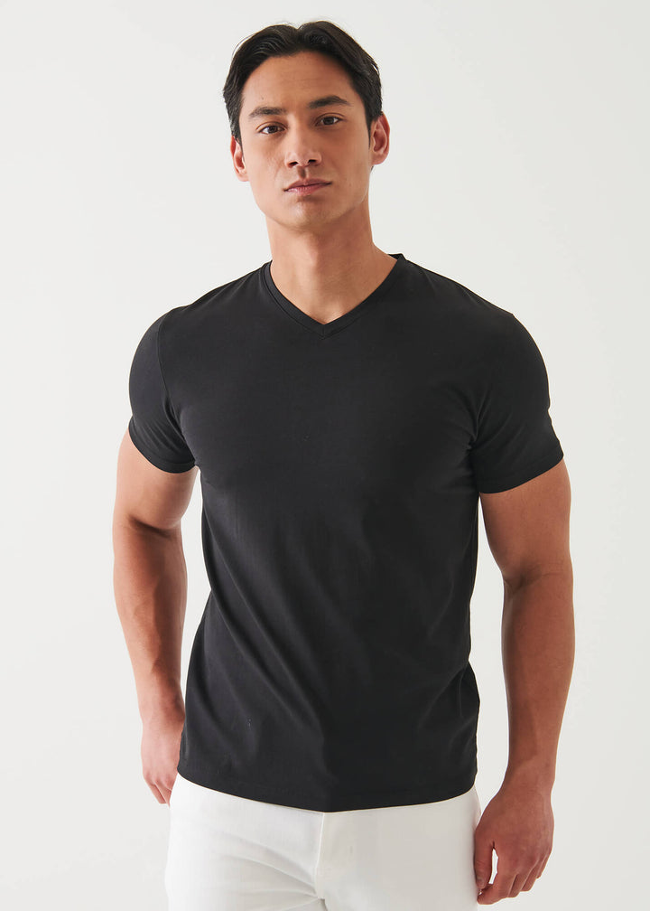 T-shirt with V-neck