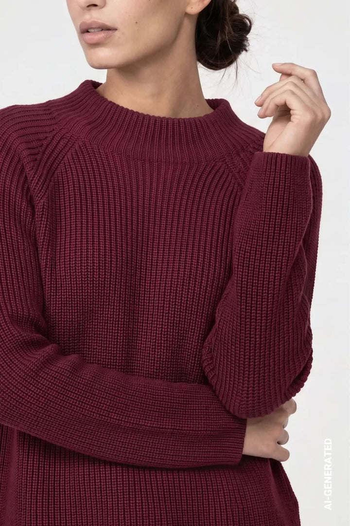 Tricot à col montant pour femme Monari