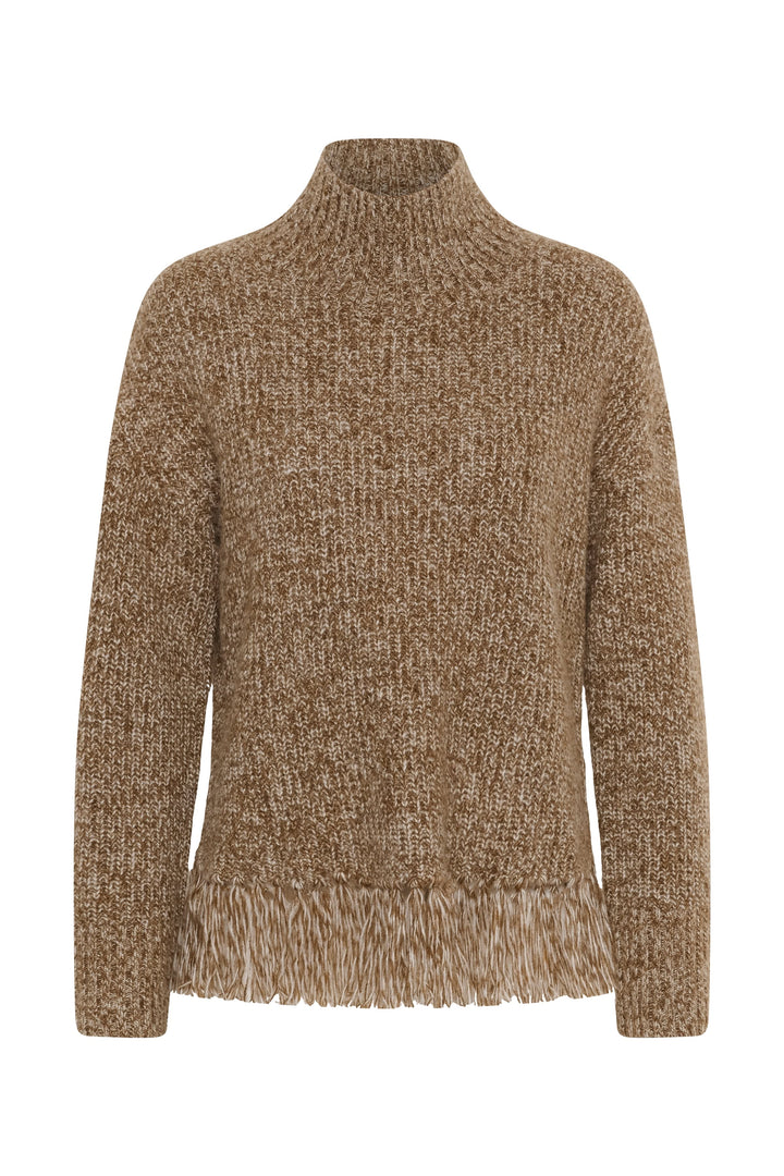 Tricot à col montant avec franges Crimina pour femme Part Two