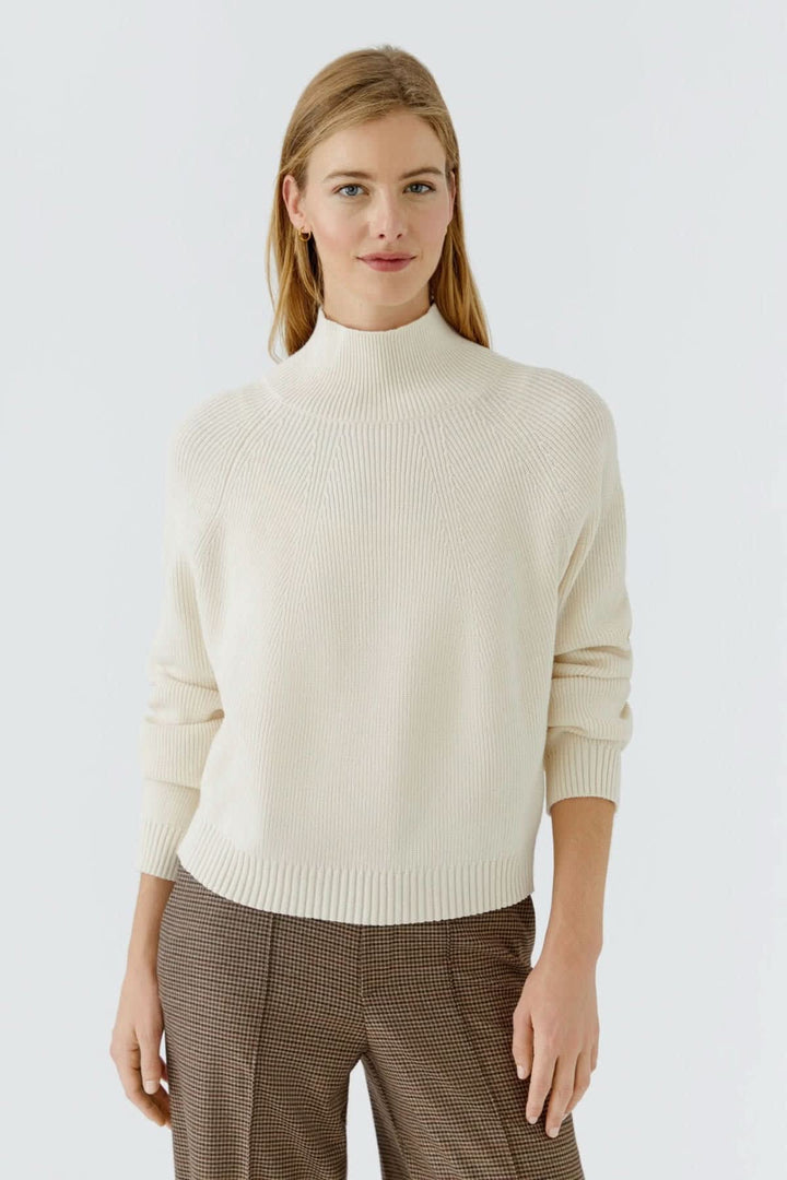 Tricot à col montant style raglan pour femme Oui