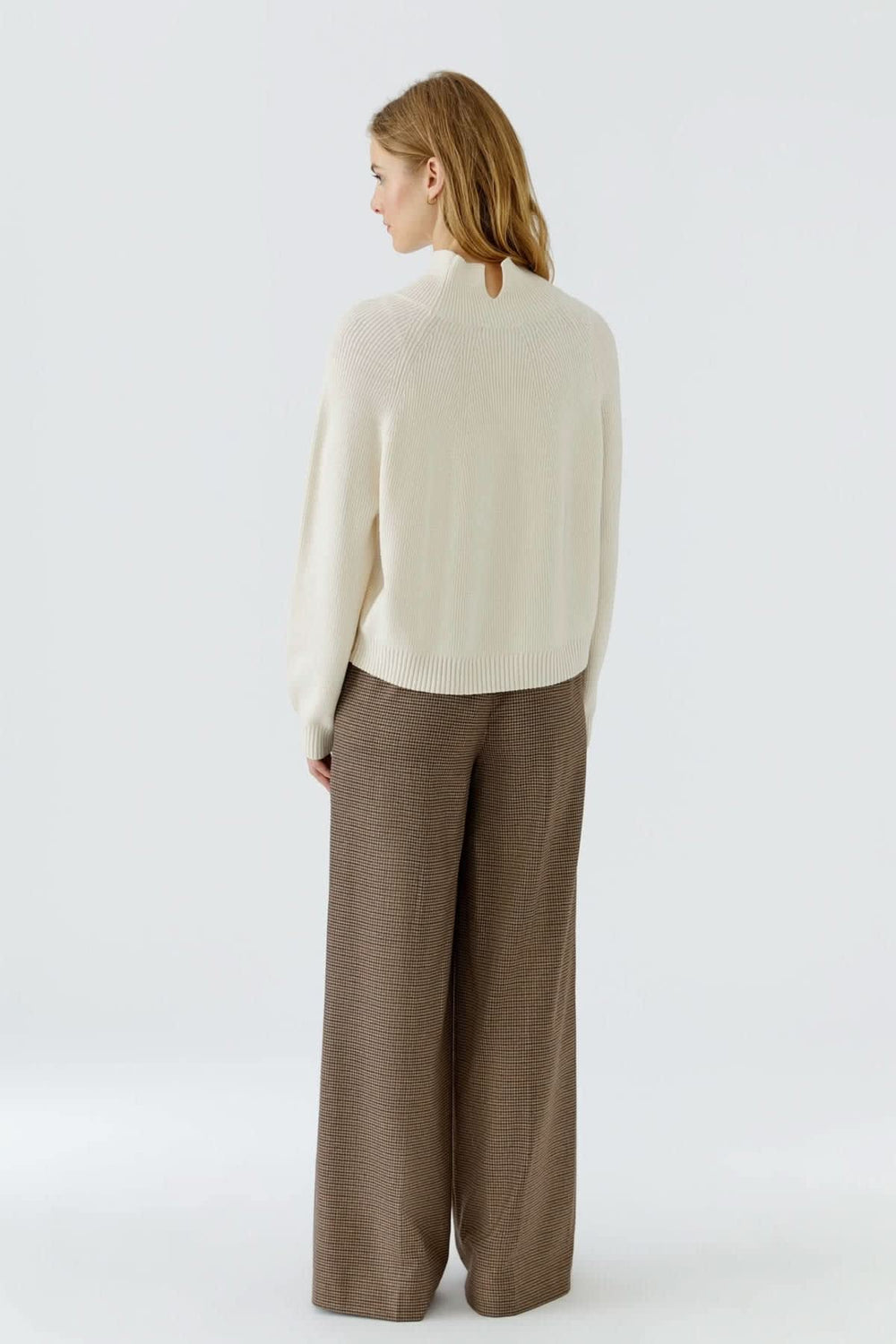 Tricot à col montant style raglan pour femme Oui