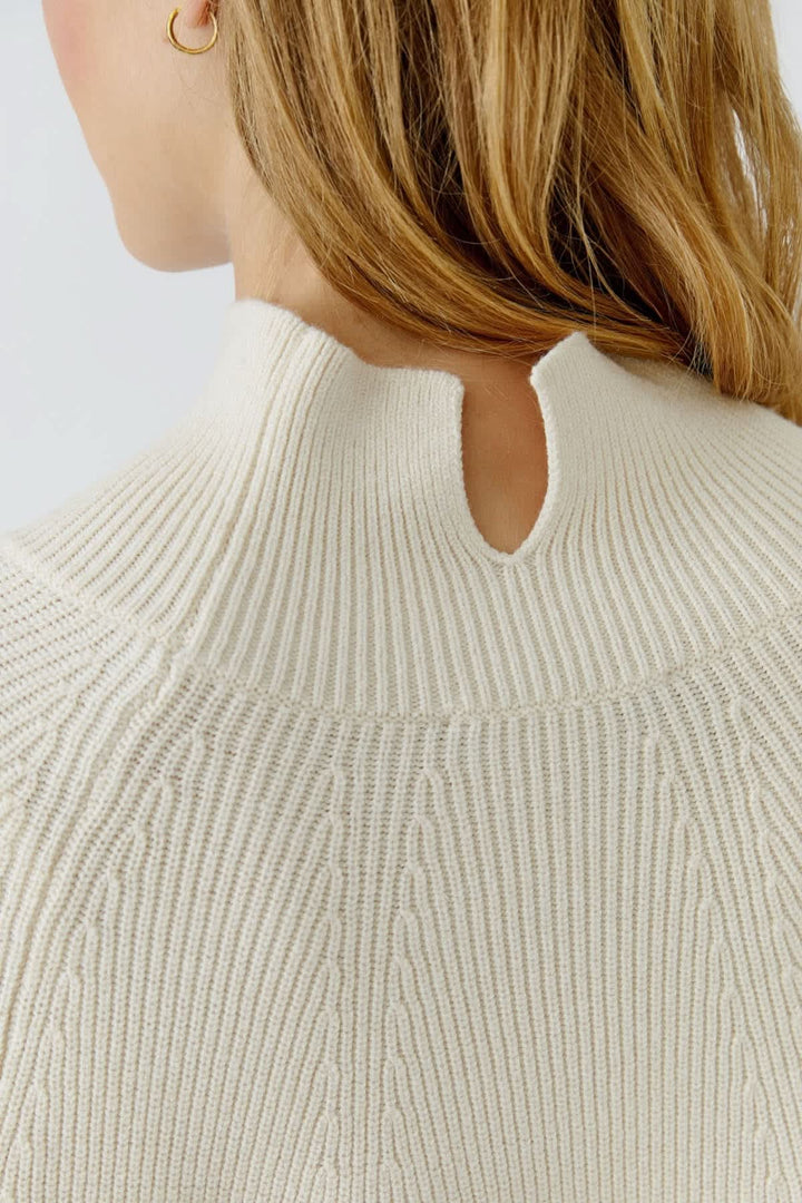 Tricot à col montant style raglan pour femme Oui