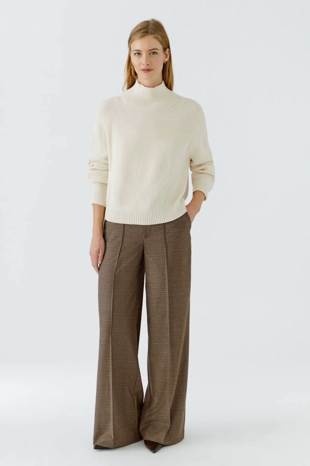 Tricot à col montant style raglan pour femme Oui