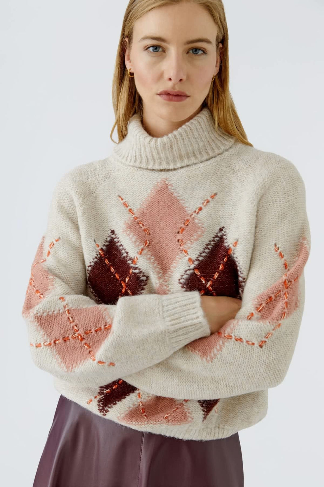 Tricot à col roulé pour femme Oui