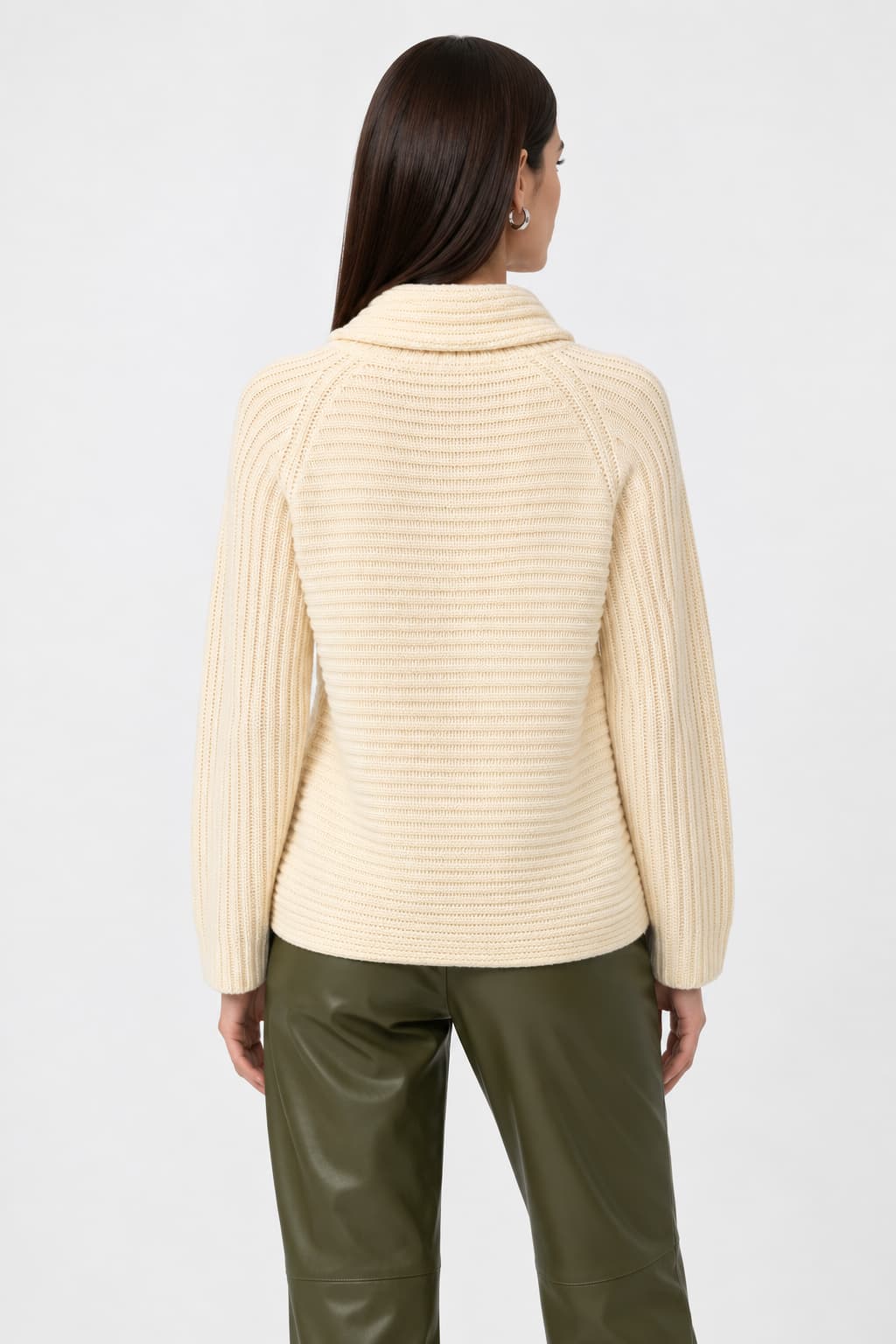Tricot à col souple avec cordons pour femme Monari