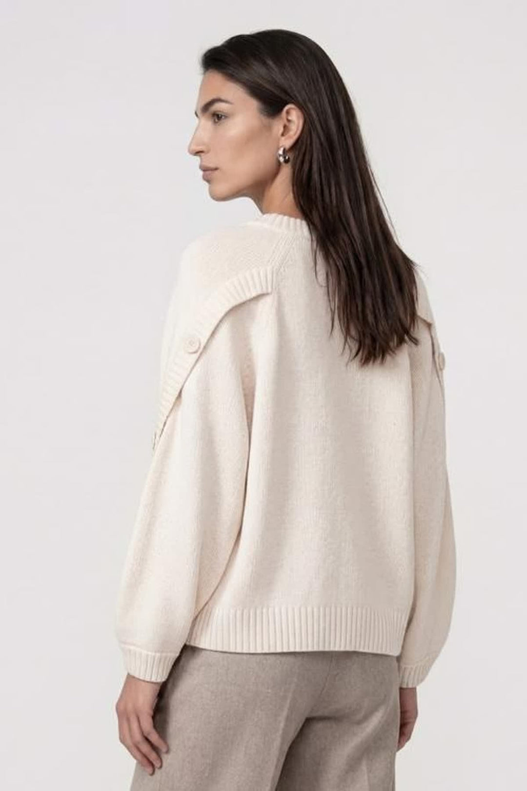 Tricot à manches boutonnées pour femme Monari
