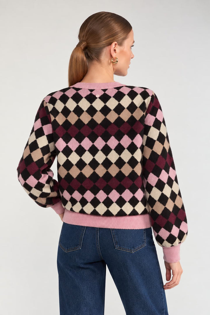 Tricot à motif losanges pour femme Numph