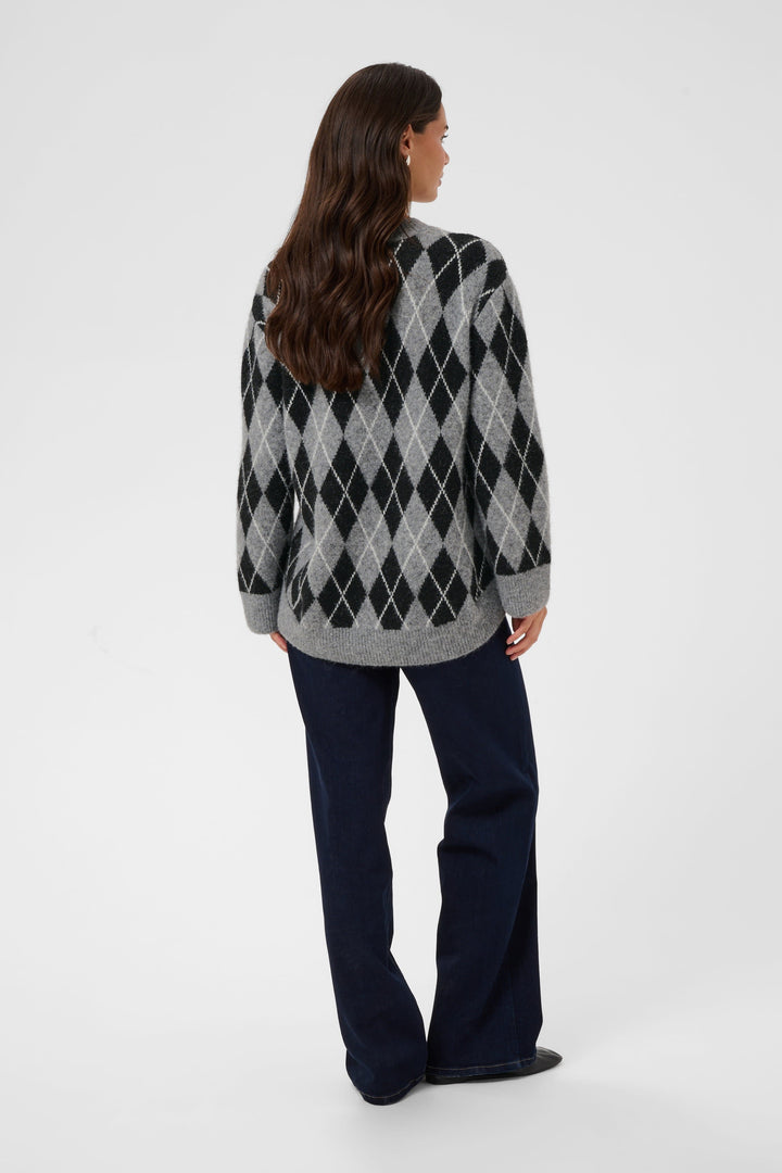 Tricot à motif losanges Simone pour femme Kaffe