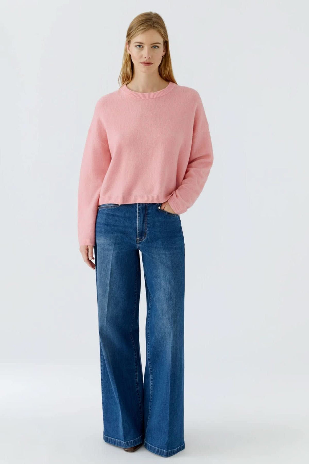 Tricot doux à épaules tombantes pour femme Oui