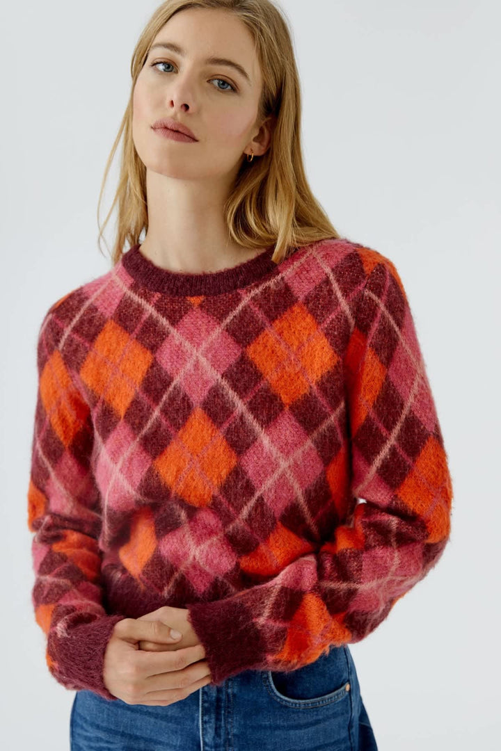 Chandail en laine et mohair pour femme Oui