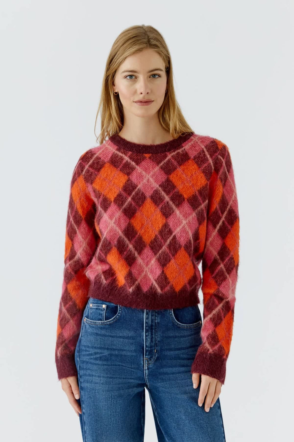 Tricot en laine et mohair pour femme Oui
