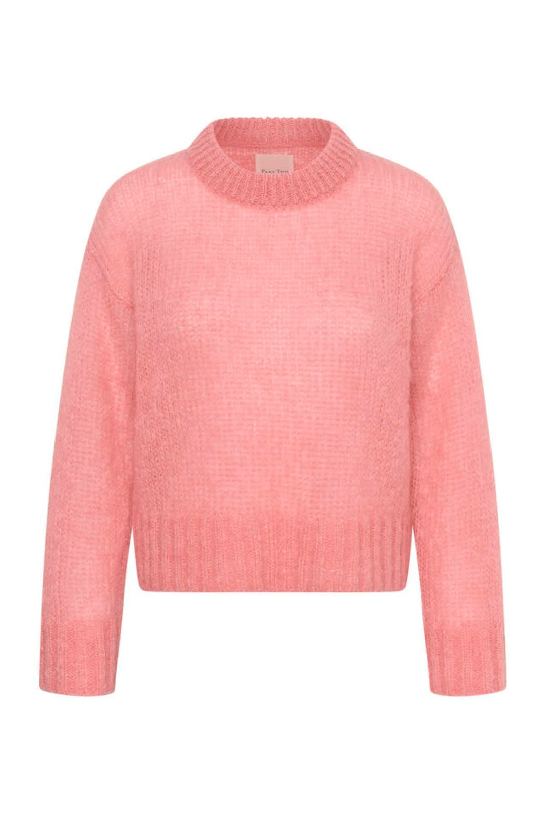 Tricot Sille duveteux à col rond pour femme Part Two