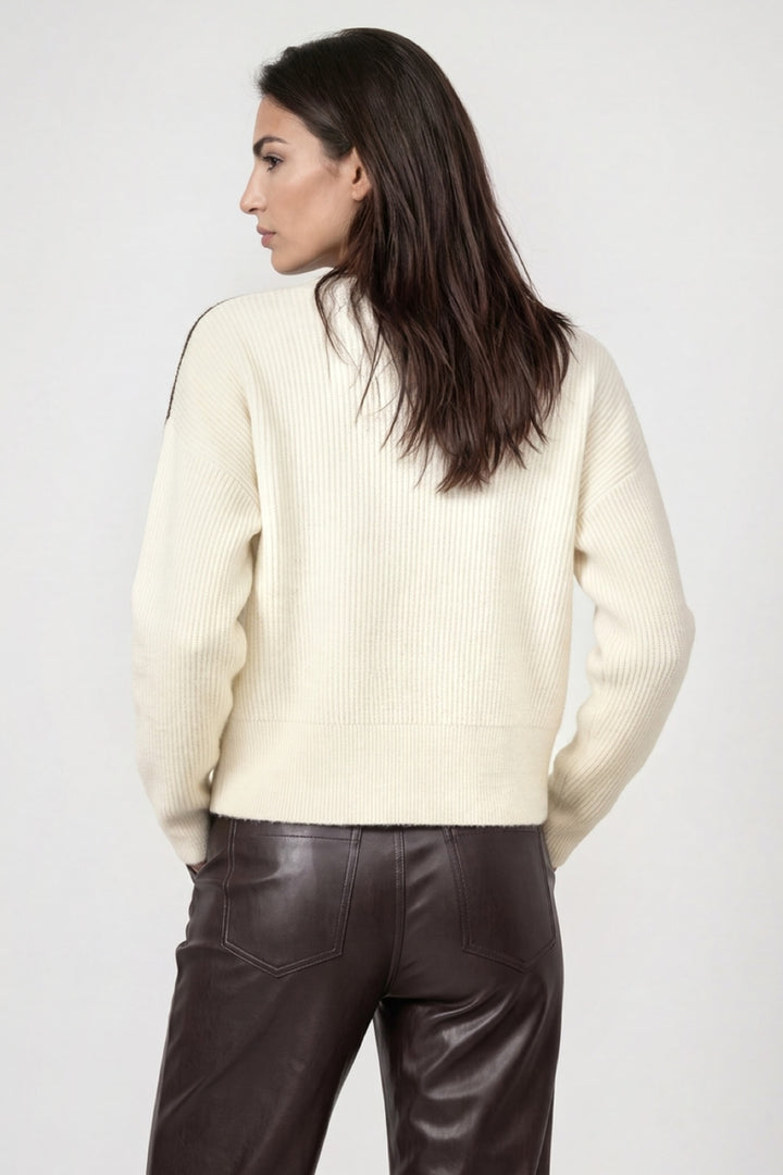 Colour-block knit