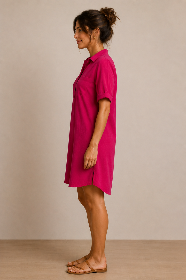 Casual shirt dress
