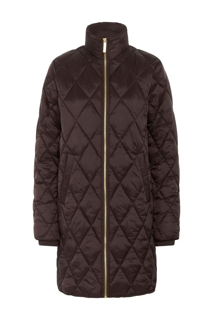 Manteau matelassé à losanges