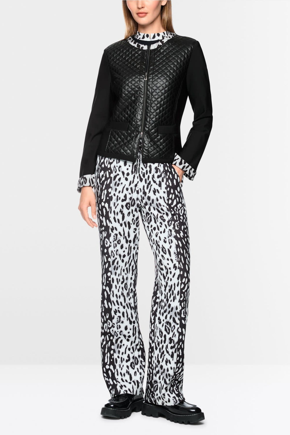 Women's Marc Cain jacket with a modern quilted look