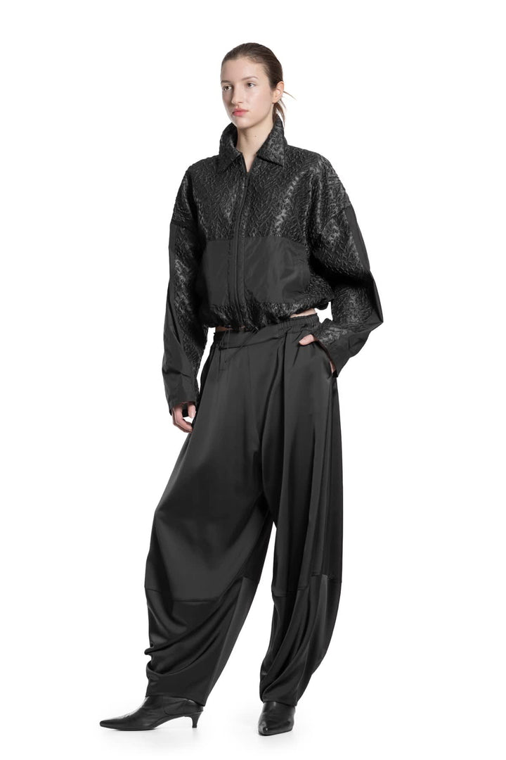 Veste courte Mobi zippée à motif texturé pour femme xenia