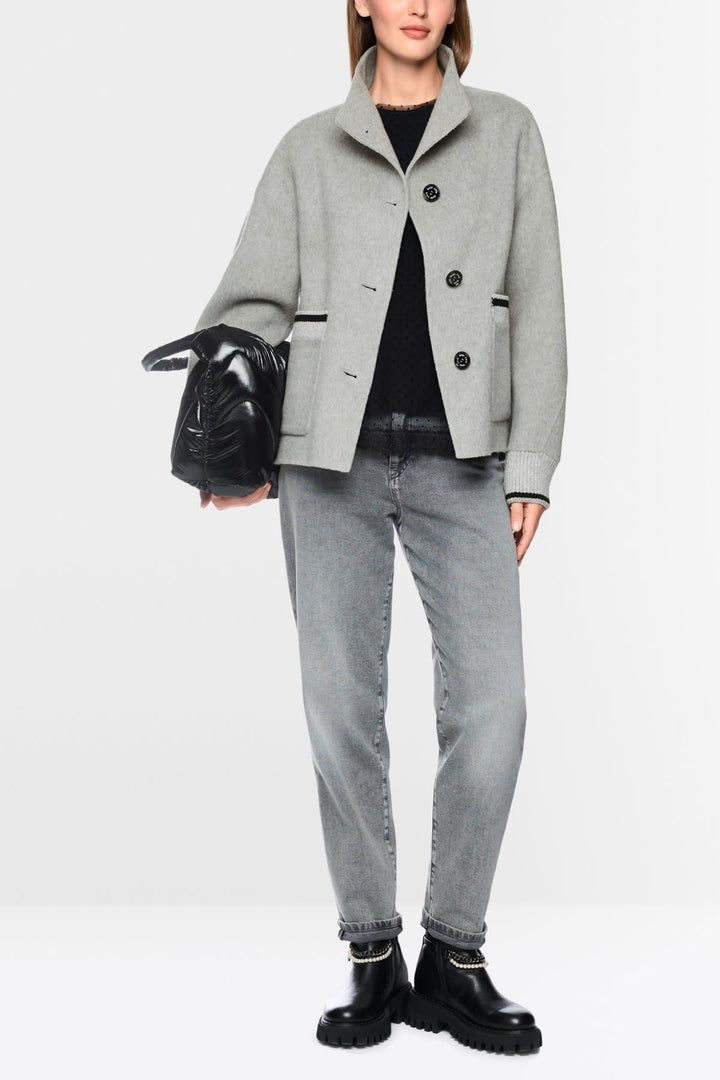 Veste en laine mélangée à col montant pour femme Marc Cain