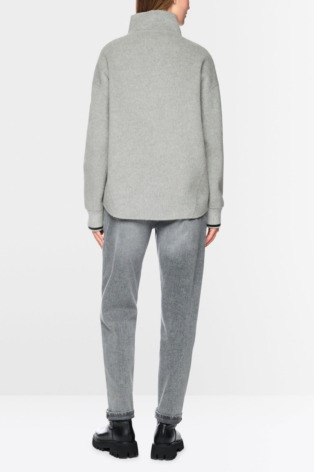 Veste en laine mélangée à col montant pour femme Marc Cain
