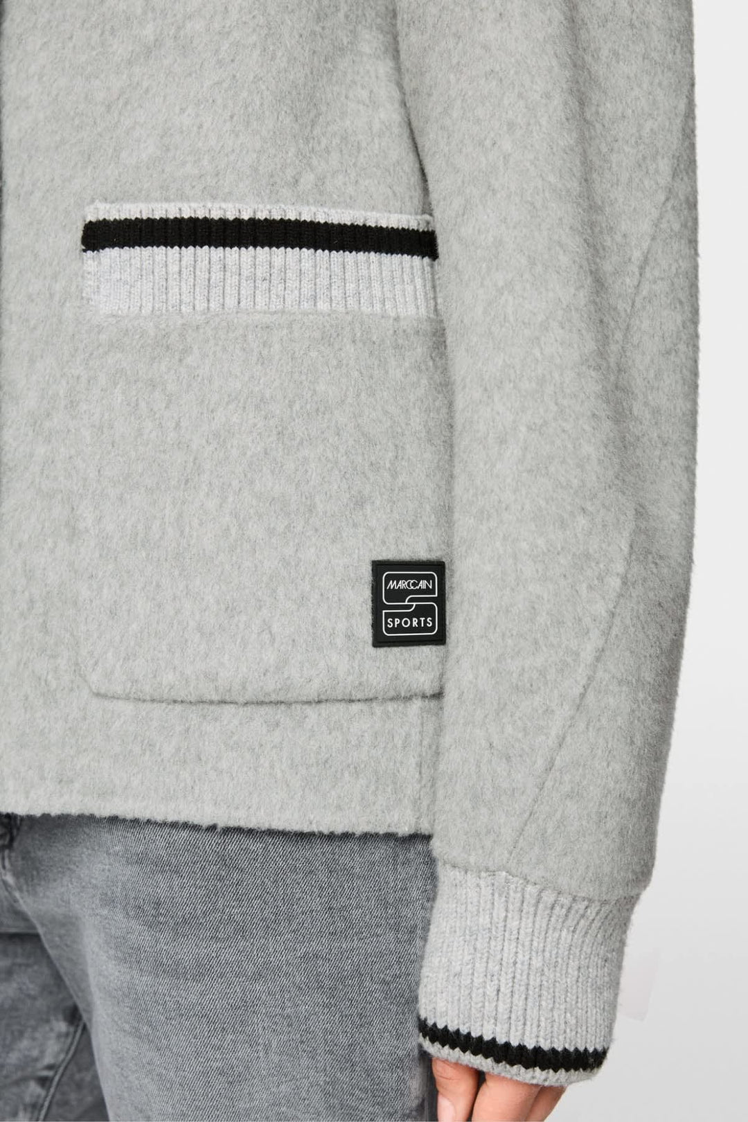 Veste en laine mélangée à col montant pour femme Marc Cain