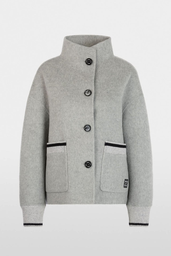 Veste en laine mélangée à col montant pour femme Marc Cain
