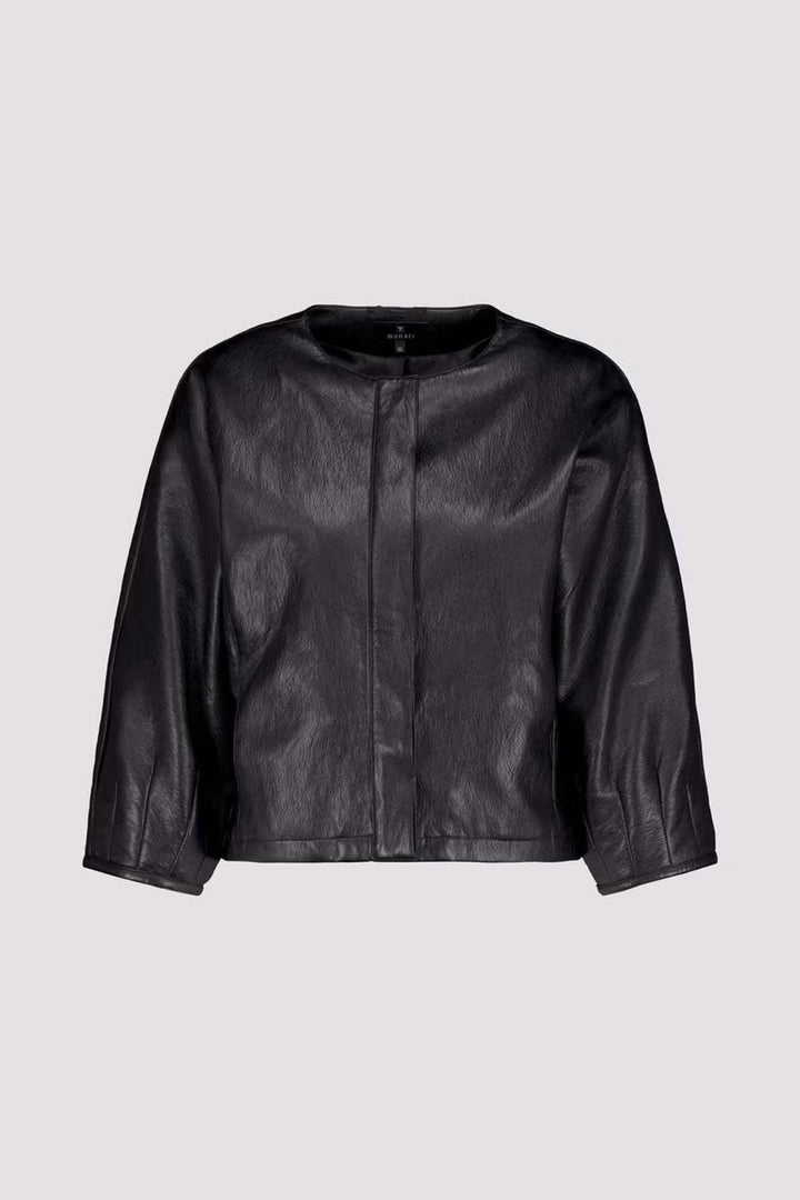 Veste en similicuir à manches ballon pour femme Monari