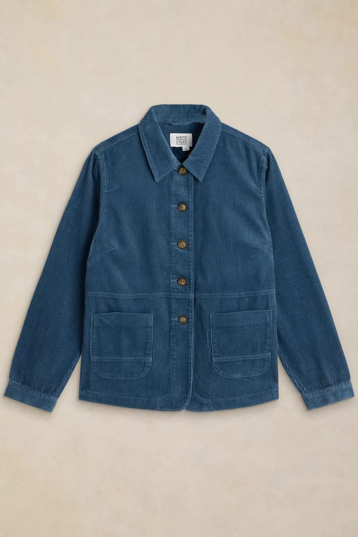Veste en velours côtelé boutonnée pour femme White Stuff
