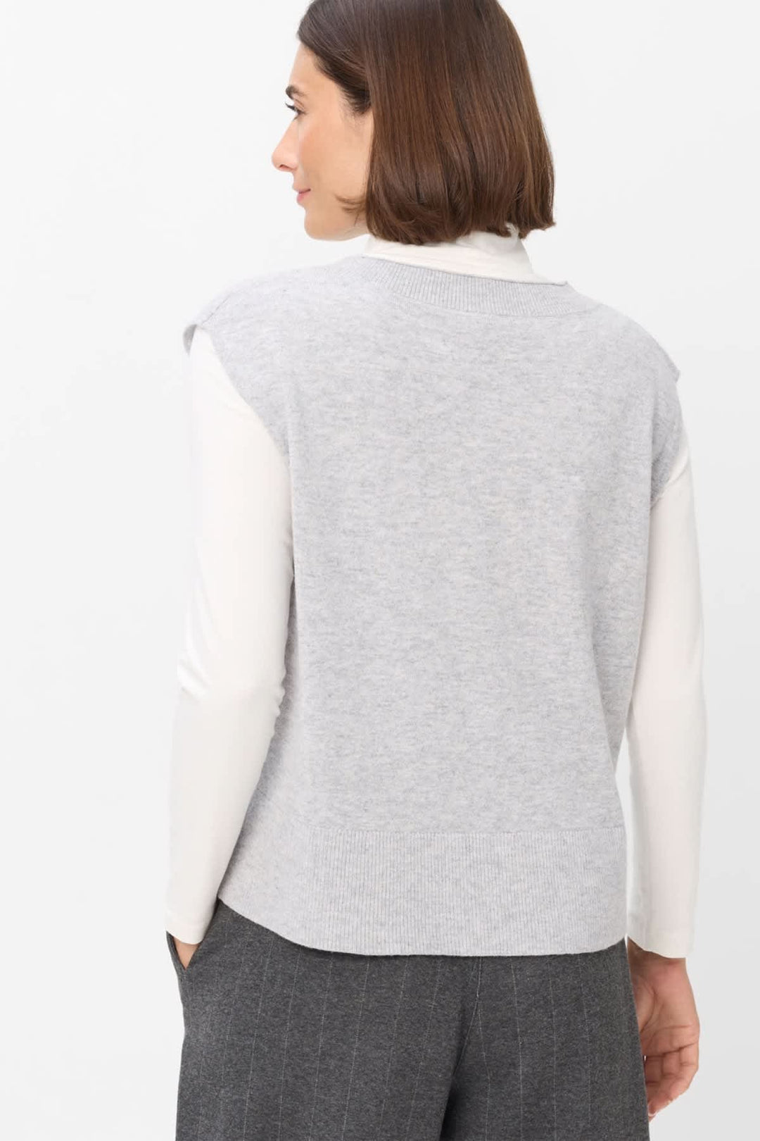Veste sans manches en laine mérinos et cachemire pour femme Brax