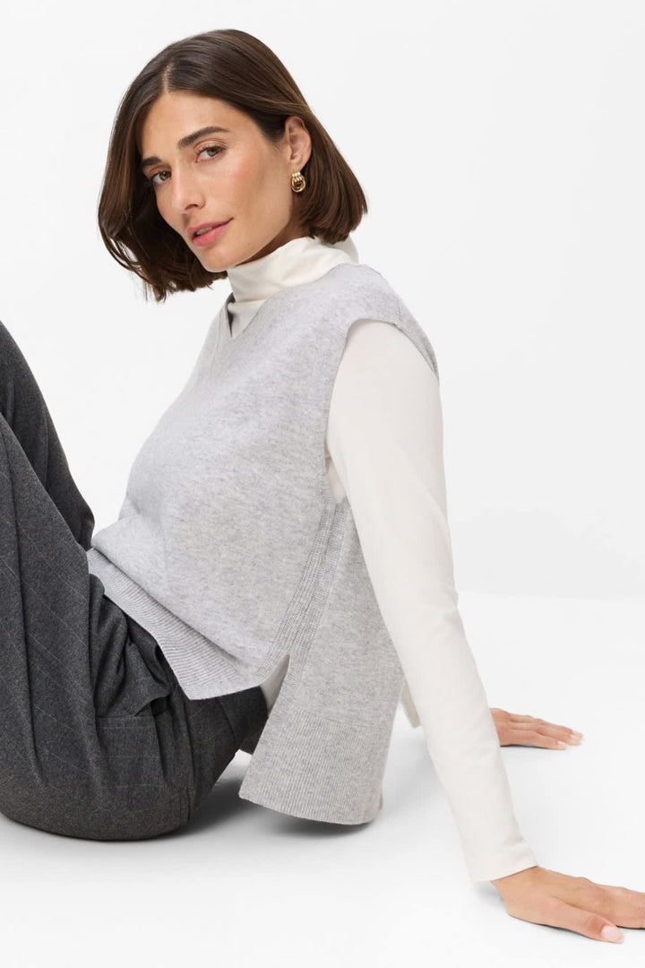 Veste sans manches en laine mérinos et cachemire pour femme Brax
