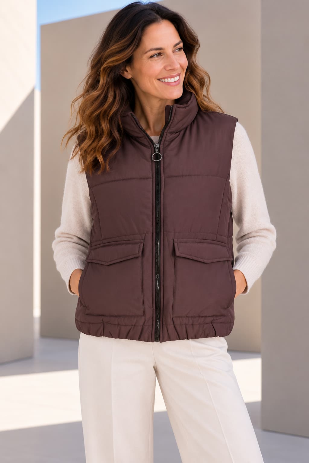 Veste sans manches matelassée pour femme kennys