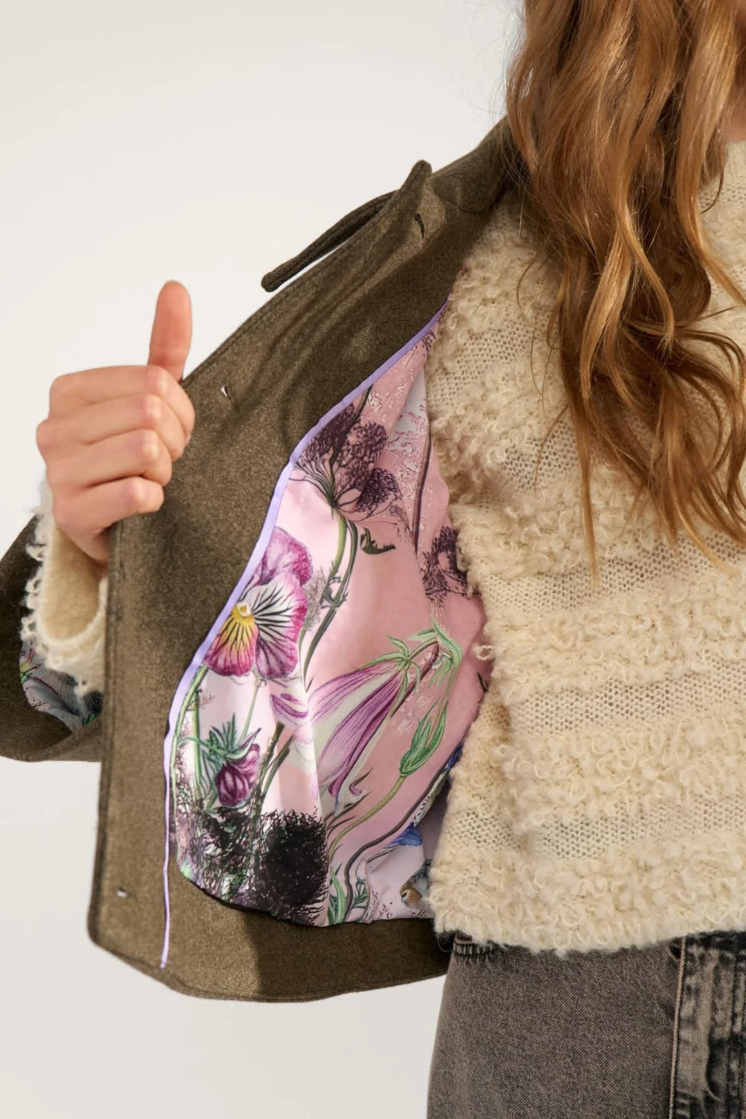 Veste structurée à col large pour femme Numph