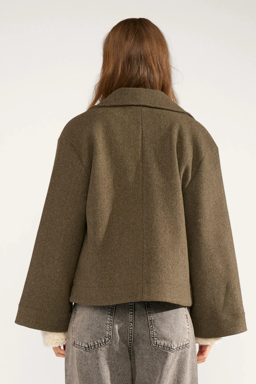 Veste structurée à col large pour femme Numph