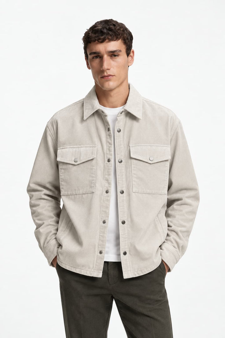 Veste style surchemise en velours côtelé pour homme Hugo Boss