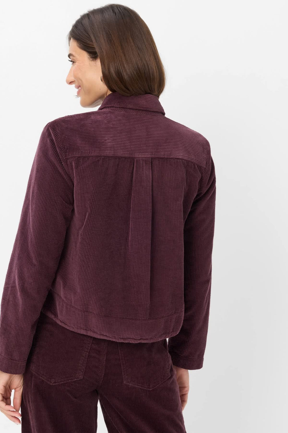 Veste surchemise Vega en velours côtelé pour femme Brax