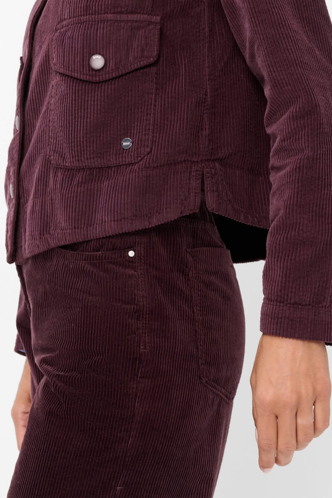 Veste surchemise Vega en velours côtelé pour femme Brax