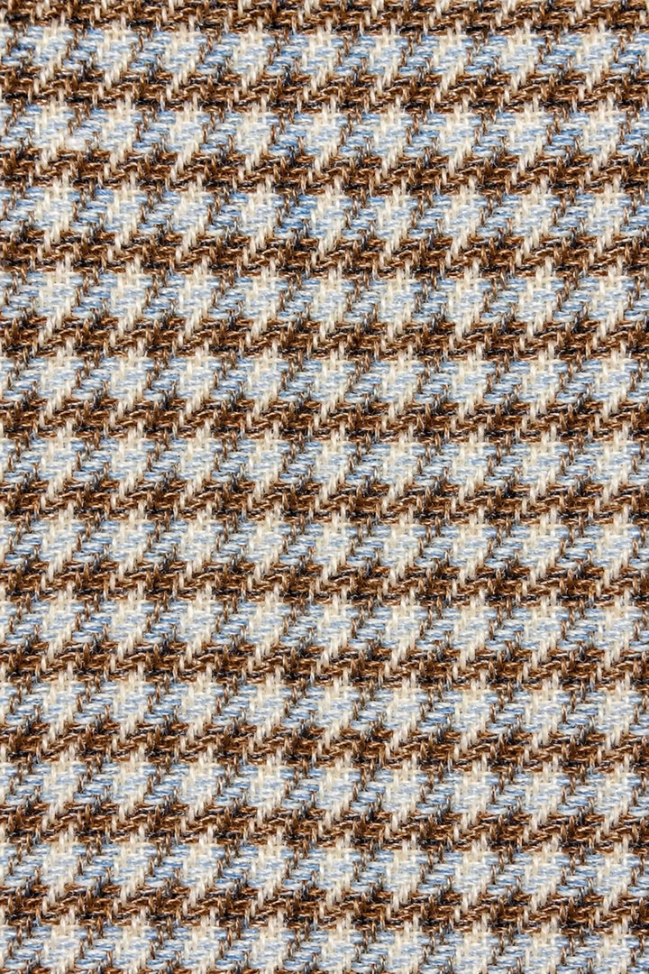 Vue de face veston micro-carreaux texturés gris Jack Victor pour homme - Valérie Simon