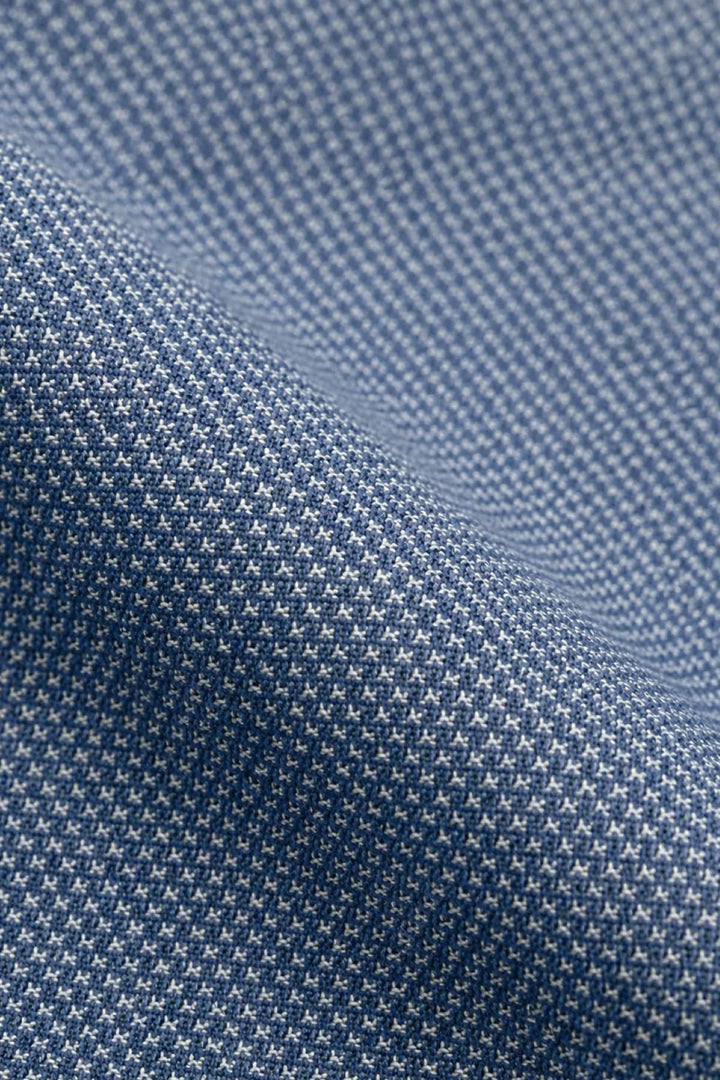 Vue de face veston texturé à poches plaquées Lief Horsens pour homme gris - Valérie Simon