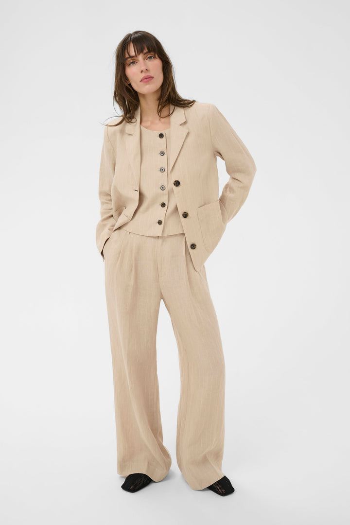 Pantalon en lin Aliya