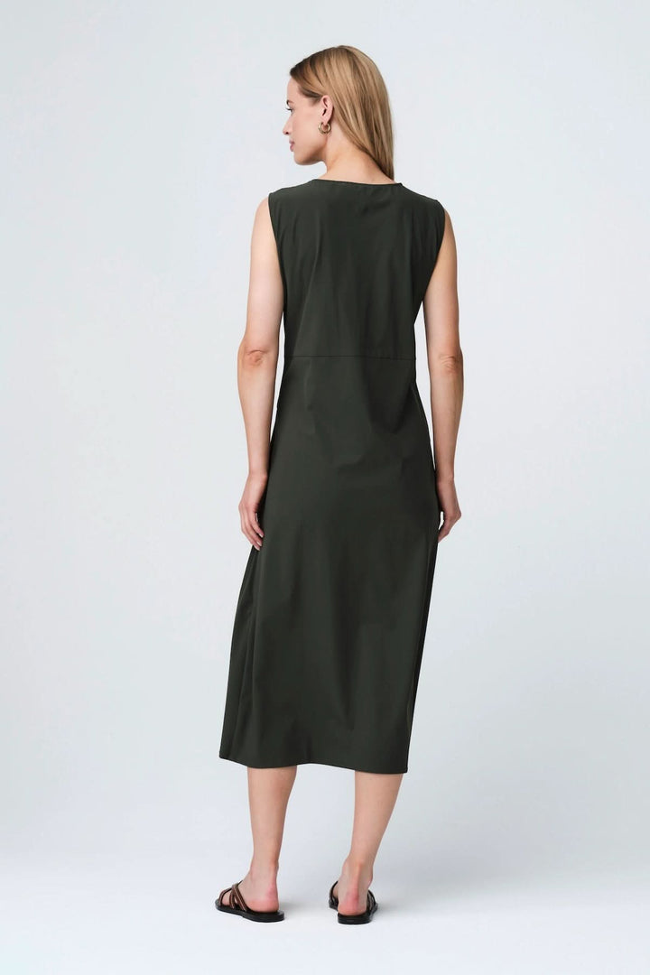 Robe midi à encolure en V