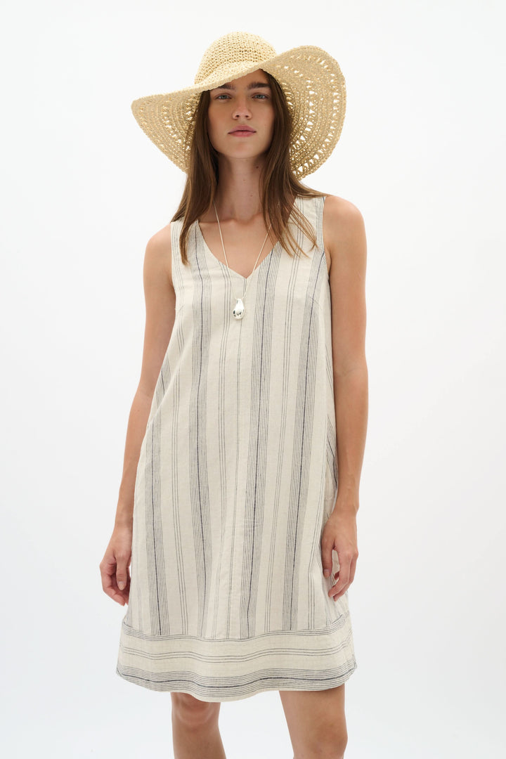 Edith Sleeveless Striped Dress