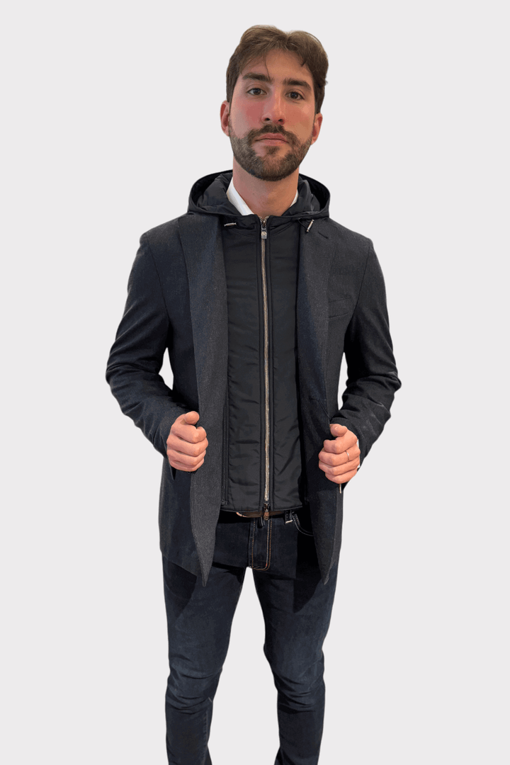 Techwool waterproof wool-cashmere jacket