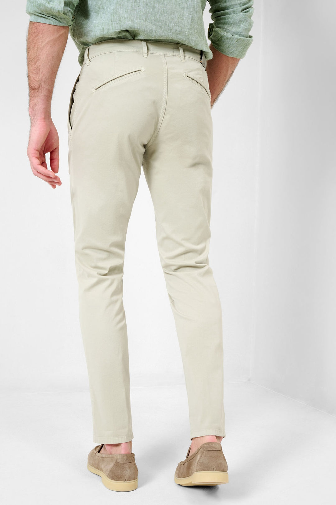 Silvio brushed cotton chinos