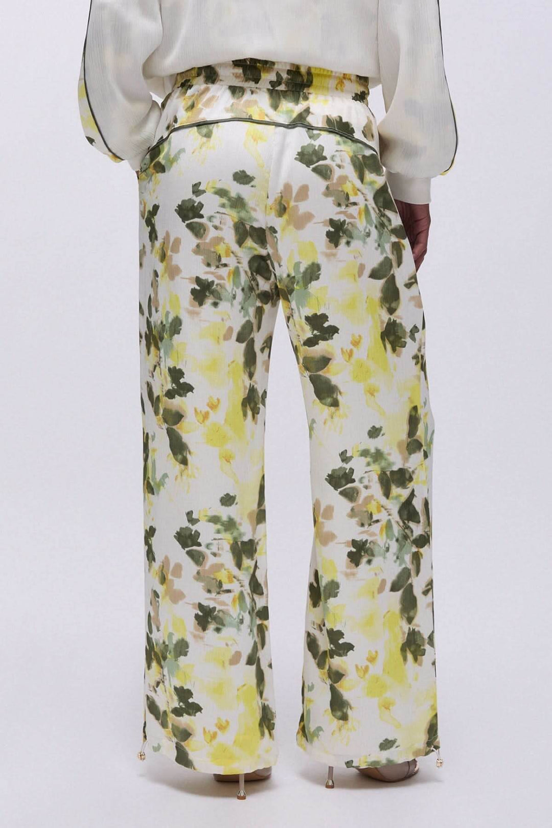 Pantalon large imprimé floral