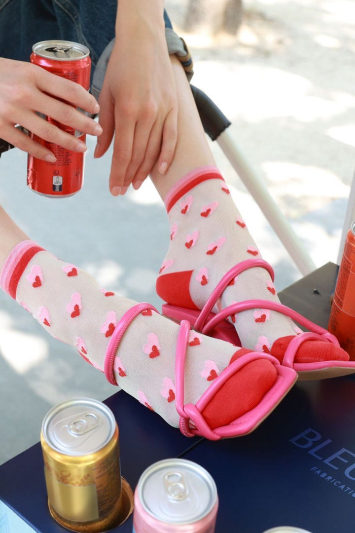 Heart pattern socks